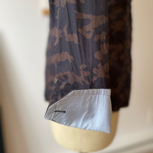 3For$20/van Laack - Alexi Camo Cotton Shirt - Made in Germany - Picture 6 of 13